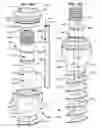 Fig. 46 - LOW PROFILE SPINAL PROSTHESIS INCORPORATING A CANNULATED BONE ANCHOR HAVING A DEFLECTABLE POST AND A COMPOUND SPINAL ROD