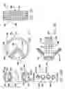 Fig. 14 - Push-in interbody spinal fusion implants for use with self-locking screws
