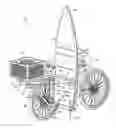 Fig. 01 - Wind sail system for a velocipede