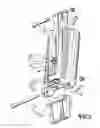 Fig. 04 - Adjustable supporting bracket for motorcycle backrest