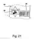 Fig. 22 - Mobile hand held machine vision method and apparatus using data from multiple images to perform processes