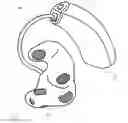 Fig. 01 - Ear plug with surface electrodes