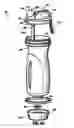 Fig. 32 - Bottom fillable bottles and systems for charging the same