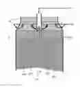 Fig. 01 - Method and arrangement for adding treatment liquors to cellulose raw material in a continuous process using down flow vessels