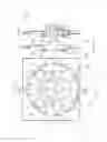 Fig. 06 - End shield for an electrical machine having coplanar brackets and bearing opening