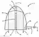 Fig. 01 - EHID lamp having integrated field applicator and optical coupler