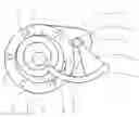Fig. 01 - Pivoting, hinged arc vane rotary compressor or expander