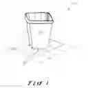 Fig. 02 - Wastebasket With Floor Anchor
