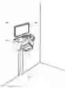 Fig. 01 - Wall mounted diagnostic cabinet assembly