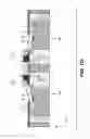 Fig. 21 - Flow through drop dispenser including porous member