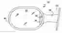 Fig. 01 - Rear View Mirror with Facet Containing Selective Acceptance Layer