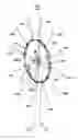 Fig. 01 - WIND POWER GENERATING SYSTEM USING TURBINE BLADES RADIALLY ARRANGED ALONG A CIRCULAR STRUCTURE