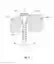Fig. 03 - LUMBAR-SACRAL IMPLANT ALLOWING VARIABLE ANGLE FIXATION