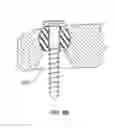 Fig. 06 - LUMBAR-SACRAL IMPLANT ALLOWING VARIABLE ANGLE FIXATION