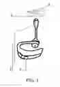 Fig. 02 - Wireless headset pincher holding device that suspends or secures a wireless headset to a user by clipping it to the shirt collar, shirt pocket or article of clothing in a way that will prevent damage, theft, annoyance, and loss of the wireless headset