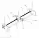 Fig. 01 - Linear motion guided screw assembly