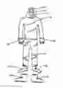 Fig. 01 - Methods and apparel for attenuating electromagnetic fields emanating from a person in a human adversarial situation