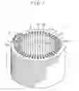 Fig. 02 - Stator for rotating electrical machine