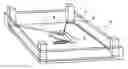 Fig. 01 - ARRANGEMENT FOR HEIGHT ADJUSTMENT PREFERABLY FOR KITCHEN TABLES WITH BASE CABINETS