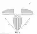 Fig. 03 - Tri-pole antenna element and antenna array