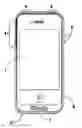 Fig. 01 - Case for mobile communication device with flash and camera controls