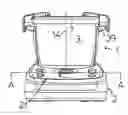 Fig. 01 - Device for processing and cooking of foodstuffs