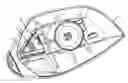 Fig. 01 - Front turn light on rear view mirror of motorcycle