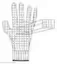 Fig. 01 - Supported elastomeric glove with enhanced gripping surface and a method of transferring of patterns onto a dipped elastomeric glove surface