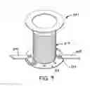 Fig. 10 - Support pedestal assembly including a stabilizing collar for stabilizing a support structure