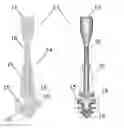 Fig. 01 - Guiding instruments and impactors for an acetabular cup implant, combinations thereof, methods for manufacturing and uses thereof