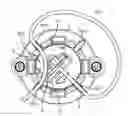 Fig. 01 - Strain relieved lead routing in burr hole plug for deep brain stimulation