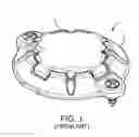 Fig. 02 - Strain relieved lead routing in burr hole plug for deep brain stimulation