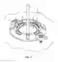 Fig. 05 - Strain relieved lead routing in burr hole plug for deep brain stimulation