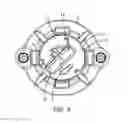 Fig. 06 - Strain relieved lead routing in burr hole plug for deep brain stimulation