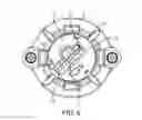 Fig. 07 - Strain relieved lead routing in burr hole plug for deep brain stimulation