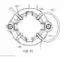 Fig. 12 - Strain relieved lead routing in burr hole plug for deep brain stimulation