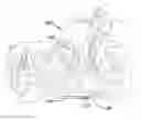 Fig. 01 - Heat exchanger for horizontal installation under a motorcycle engine