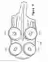 Fig. 17 - Article of footwear with a sole structure having fluid-filled support elements