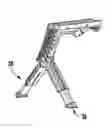 Fig. 01 - Angled bipod foregrip for firearm