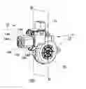 Fig. 01 - Worm wheel, reducer, and motor with the reducer