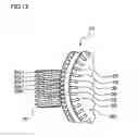 Fig. 13 - Worm wheel, reducer, and motor with the reducer