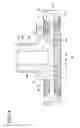 Fig. 14 - Worm wheel, reducer, and motor with the reducer