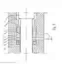 Fig. 04 - Hydraulic percussive arrangement, piston guide and drilling rig