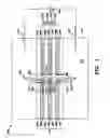 Fig. 02 - DNA sequencing using multiple metal layer structure with organic coatings forming transient bonding to DNA bases