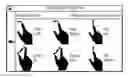 Fig. 01 - Accessing settings of a videoconference using touch-based gestures