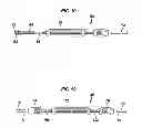 Fig. 07 - Post-cable connection for a roadway barrier