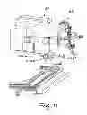 Fig. 12 - Automatic machine for alternable application of a plurality of flexible spacer profiles on a glass sheet