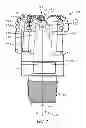 Fig. 07 - Fixed cutter drill bit with core fragmentation feature