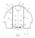 Fig. 02 - Separating element for a platform cabin comprising a push rod mechanism for moving a leaf