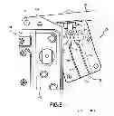 Fig. 08 - Separating element for a platform cabin comprising a push rod mechanism for moving a leaf